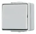Produktbild: Jung Wechselschalter grau glänzend WG600 Aufputz IP44 1f optisch... 606W