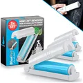 Produktbild: BluePet 3X Wiederverwendbare Fusselroller für Kleidung & unterwegs I Tierhaarentferner Für Hundehaare, Katzenhaare & Fussel I Reinigung durch AbwaschenI Alternative zu Kleiderbürste