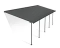 Produktbild: Canopia by Palram Terrassenüberdachung Alu Capri 3X9.15 Polycarbonat Hohlkammerplatten Pergola 924 x 295 cm Grau zur Überdachung ihrer Terrasse