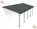 Produktbild: Palram-Canopia Terrassenüberdachung CAPRI 3x9.15 (299x924cm) 6mm HKP Grau