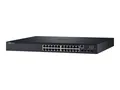 Produktbild: Dell Networking N1524P - Switch - L2+ - managed - 24 x 10/100/1000 + 4 x 10 Gigabit SFP+ - Luftstrom von vorne nach hinten - an Rack montierbar - PoE+ (30.8 W)