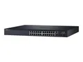 Produktbild: Dell Networking N1524P - Switch - L2+ - managed - 24 x 10/100/1000 + 4 x 10 Gigabit SFP+ - Luftstrom von vorne nach hinten - an Rack montierbar - PoE+ (30.8 W)