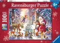 Produktbild: Ravensburger Kinderpuzzle 12937 Waldweihnacht Weihnachts-Puzzle Kinder 100 Teile