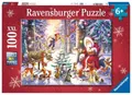 Produktbild: Ravensburger Puzzle Waldweihnacht 100 Teile XXL Weihnachten Kinderpuzzle Kinder