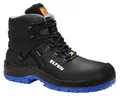 Produktbild: ELTEN Sicherheitsschuhe Renzo Biomex GTX Blue Mid ESD S3, Damen und Herren, Leder, Stahlkappe, robust 42, Schwarz-Blau