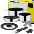 Produktbild: BRUNNER Topf-Set BRUNNER Camping Kochgeschirr Edelstahl ACADEMY NG Stapelbar, Leicht, (5-tlg) Ø 20 cm