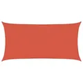 Produktbild: vidaXL Sonnensegel, Sonnenschutz mit Edelstahlverschlüssen Seilen, Windschutz für Garten Terrasse Balkon, Sonnendach Beschattung, Terrakottarot HDPE