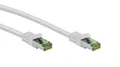 Produktbild: Goobay 61104 - CAT 8.1 Netzwerkkabel/LAN Kabel - Highspeed 40Gbits Patchkabel mit S/FTP PiMF Schirmung/weiß / 1M