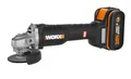 Produktbild: Worx Akku-Winkelschleifer WX812 20 V 4,0 Ah 125 mm bürstenloser Motor