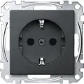 Produktbild: Merten MEG2300-0414 Schutzkontakt-Steckdose, erhöhter Berührungsschutz, Steckklemmen, System M, anthrazit