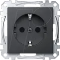 Produktbild: EL SM 23000414 - System M, Steckdose, CEE 7/3 - Typ F, anthrazit, edelmatt