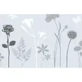 Produktbild: Sichtschutzfolie Blossom, Grau, Weiß, Dunkelgrau, Transparent, Kunststoff, 45x150 cm, Wohntextilien, Rollos & Jalousien