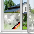 Produktbild: d-c-fix Fensterfolie Blossom - 45 cm x 1,5 m – statische Sichtschutzfolie mit modernem Muster für Glasflächen – selbsthaftend, blickdicht, dekorativ