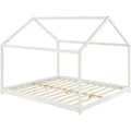 Produktbild: [en.casa] Hausbett, Weiß, Holz, Kiefer, 160x200 cm, Kinder- & Jugendzimmer, Kindermöbel, Kinderbetten, Hausbetten