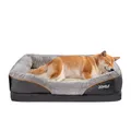 Produktbild: JOYELF Großes Hundebett Memory Foam orthopädisches Hundebett & Hundesofa mit abnehmbarem waschbarem Bezug und Quietschspielzeug als Geschenk