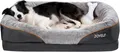 Produktbild: Hundebett Memory Foam mit abnehmbarem Bezug und Quietschspielzeug