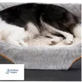 Produktbild: Hundebett Memory Foam mit abnehmbarem Bezug und Quietschspielzeug