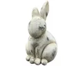 Produktbild: finehomegarden Osterhase Hase VALO Osterfigur aus Zement creme Vintage-Deko 12,5×12,5cm H20cm (1 St), Stilvolle Oster- und Frühlingsdekoration für Innenbereich