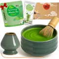 Produktbild: Matcha Set mit BIO Matcha Tee Pulver | Teeschale, Besen & Halter | Menouseki