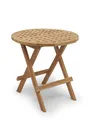 Produktbild: Gartentisch Beistelltisch rund aus massiven Teakholz klappbar 50 x 50 cm (2691)