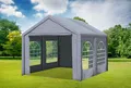 Produktbild: Partyzelt 3x4 Grau PE Festzelt Pavillon wasserdicht Profi-Qualität Classic