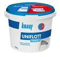 Produktbild: Knauf 129801 Uniflott Finish Gipsspachtel End-Verspachtelung von Gipsplattten-Fugen, 8 kg – Spachtel, Feinspachtel-Masse gebrauchsfertig, weiß
