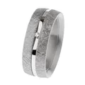 Produktbild: Ernstes Design Ring R791 Edelstahl mattiert Brillant 0.02 ct