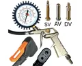 Produktbild: Fantic26 Fahrradpumpe Reifenfüller Luftpistole mit SKS Auto / SV Ventil Manometer pumpe