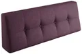 Produktbild: sunnypillow Rückenkissen Palettenkissen gesteppt Rückenkissen 120x40x20/10cm, Violett