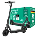 Produktbild: Egret Ey! 6 E-Scooter mit Straßenzulassung – bis 55 km Reichweite, LED-Licht 700 lm, Blinker, Trommel- & Scheibenbremse, 10