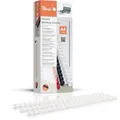 Produktbild: Peach Plastikbinderücken A4 | 10mm | 65 Blatt |100 Stück | weiß | PB410-01