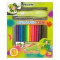 Produktbild: Jolly Airbrush Set Fun elektronische Farbsprühpistole - inklusive 12 verschiedenen Farben & 7 Schablonen - 4446-0001