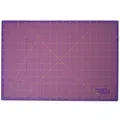 Produktbild: Schneidematte 3-lagig und selbstheilend violett pink 100x150cm XXL - Violett/Rosa