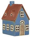 Produktbild: Ib Laursen  Lichterhaus Teelichthalter Teelichthaus Windlicht Haus Blau 27657-13