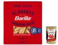 Produktbild: 5x Barilla Penne Rigate Al Bronzo Bronze Gezogene Pasta 400g  +Polpa 400g