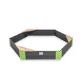 Produktbild: EXIT Toys Aksent Holzsandkasten Sechseck - Mit 3 Sitzplätzen - Stabile Metallecken - Modernes Design - Für draußen im Garten - Für Kinder - 100% FSC Zedernholz - 160x140cm