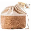 Produktbild: Nuts Brotkorb und Beutel mit Korkboden, umweltfreundliche Ø 24 cm x 25 cm