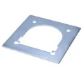 Produktbild: Gegenplatte f. Zurrmulde 120 x 115 mm Zurrmuldenplatte Zurröse Platte Ladefläche