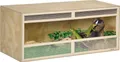Produktbild: PawHut Terrarium für Reptilien Reptil Fütterungsbox mit Netzbelüftung Schiebetür