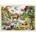 Produktbild: Goki Einlegepuzzle Nordamerikanische Wildnis (96 Teile) (4013594574099)