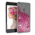 Produktbild: EAZY CASE Hülle kompatibel mit iPhone 6 / 6S Schutzhülle mit Flüssig-Glitzer, Handyhülle, Schutzhülle, Back Cover mit Glitter Flüssigkeit, TPU/Silikon, Transparent/Durchsichtig, Pink