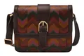 Produktbild: FOSSIL Zoey Flap Crossbody Bag Umhängetasche Harlow Multi Print dunkelbraun Neu