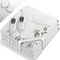 Produktbild: sinnlein Wärmeunterbett 160 x 140 cm - Mit Muster elektrisch Heizdecke Abschaltautomatik Wärmedecke Wärmebett XXL