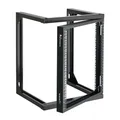 Produktbild: VEVOR 12U Server Rack zur Wandmontage, 68,04 kg max. Tragkraft, Open Frame Netzwerk Rack mit 180-Grad-Torschwingung, Karbonstahl, für 482 mm-IT-Netzwerkgeräte & AV-Geräte, Computerserver, Schwarz