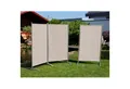 Produktbild: Leco Stellwand Sonnenschutz/ Windschutz (mit Stahlrohrgestell, natur), 3-teilig