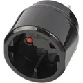 Produktbild: Brennenstuhl 1508450 Netzstecker-Adapter Typ C (Euro-Stecker) Typ A Schwarz