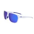 Produktbild: Under Armour Unisex 62mm Matt Weiß Blau Sonnenbrille UADOMINATE-WWK-62