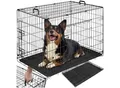 Produktbild: tectake® Hundekäfig-Gitterbox, klappbar, mit 2 Tragegriffen, 2 große Türen mit Doppelverriegelung, herausnehmbarer Boden, abgerundete Ecken