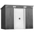Produktbild: Costway Gerätehaus Metall Gartenhaus 238x131x181cm Grau