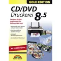 Produktbild: Markt & Technik CD/DVD Druckerei 8.5 Gold Edition Vollversion, 1 Lizenz Windows Multimedia-Software, Etikettendruck-Software